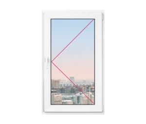 Одностворчатое окно Rehau Delight Decor 860x860 - фото - 1